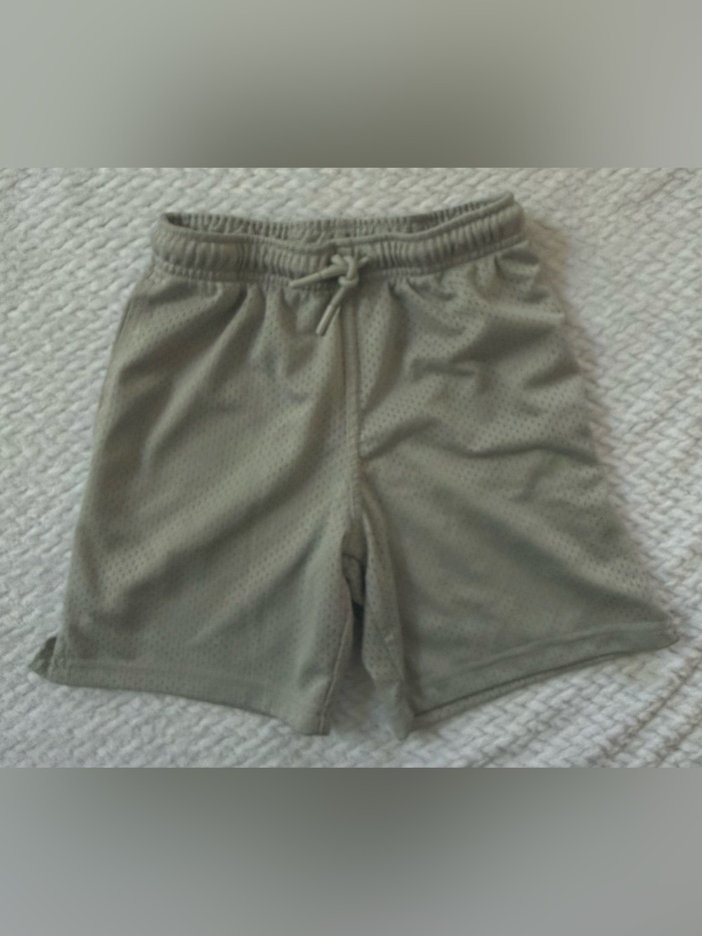Athletic Works Kids Mesh Drawstring Shorts - Light Gray
